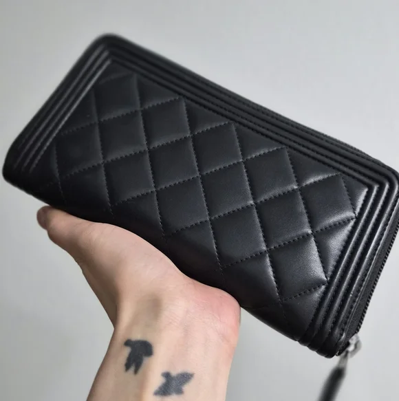 CHANEL LONG BOY Zippy Wallet 2016-2017 Quilted Lambskin - Picture 2 of 9
